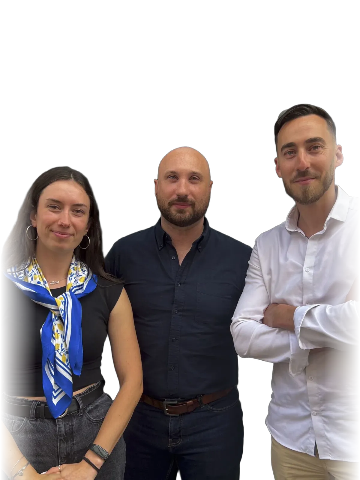 L'équipe ForgeTheWeb — Lilas, Jérôme et Mickaël, accompagnement Orizen